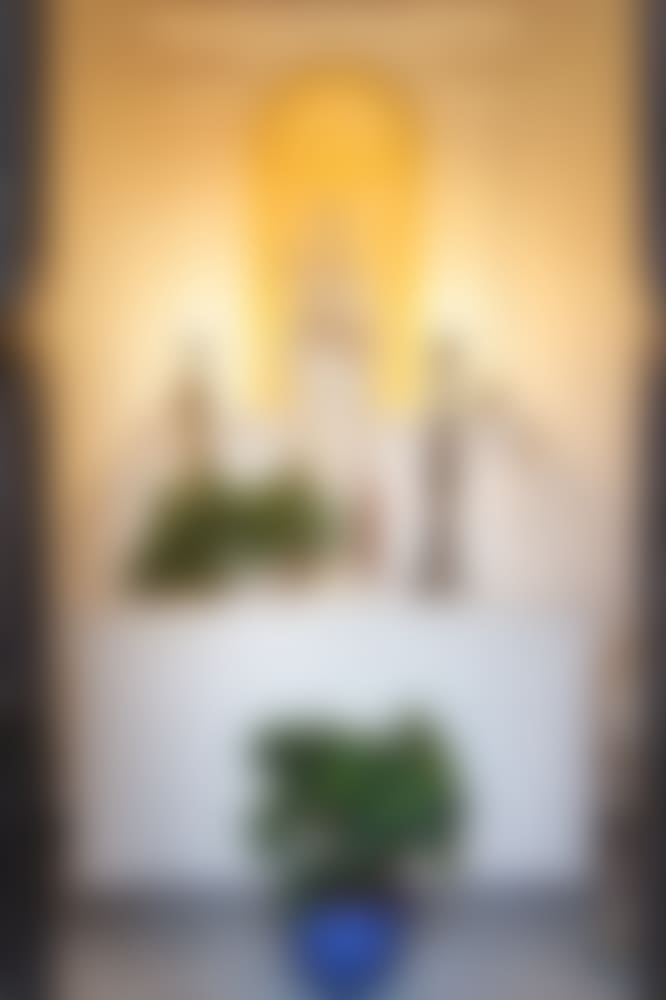 Heading in to the chapel.